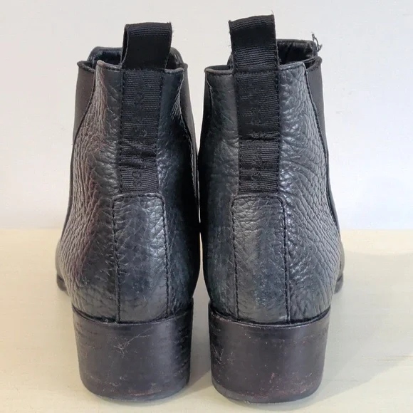 Acne Studios Black Pebbled Leather Ankle Boots Size 37EU - Picture 5 of 12